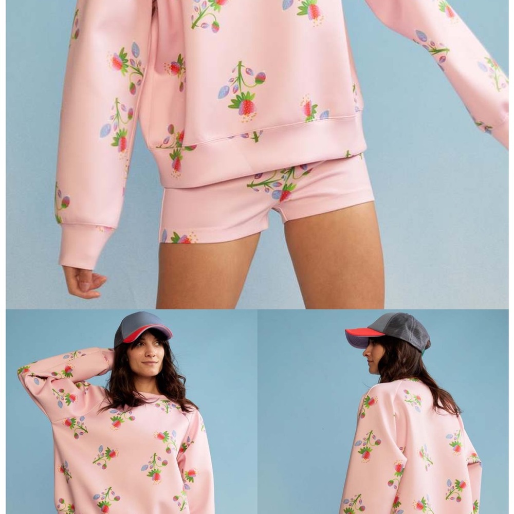 Cynthia Rowley Pink Bonded Strawberry Shorts Size 6 NWT - Picture 7 of 7